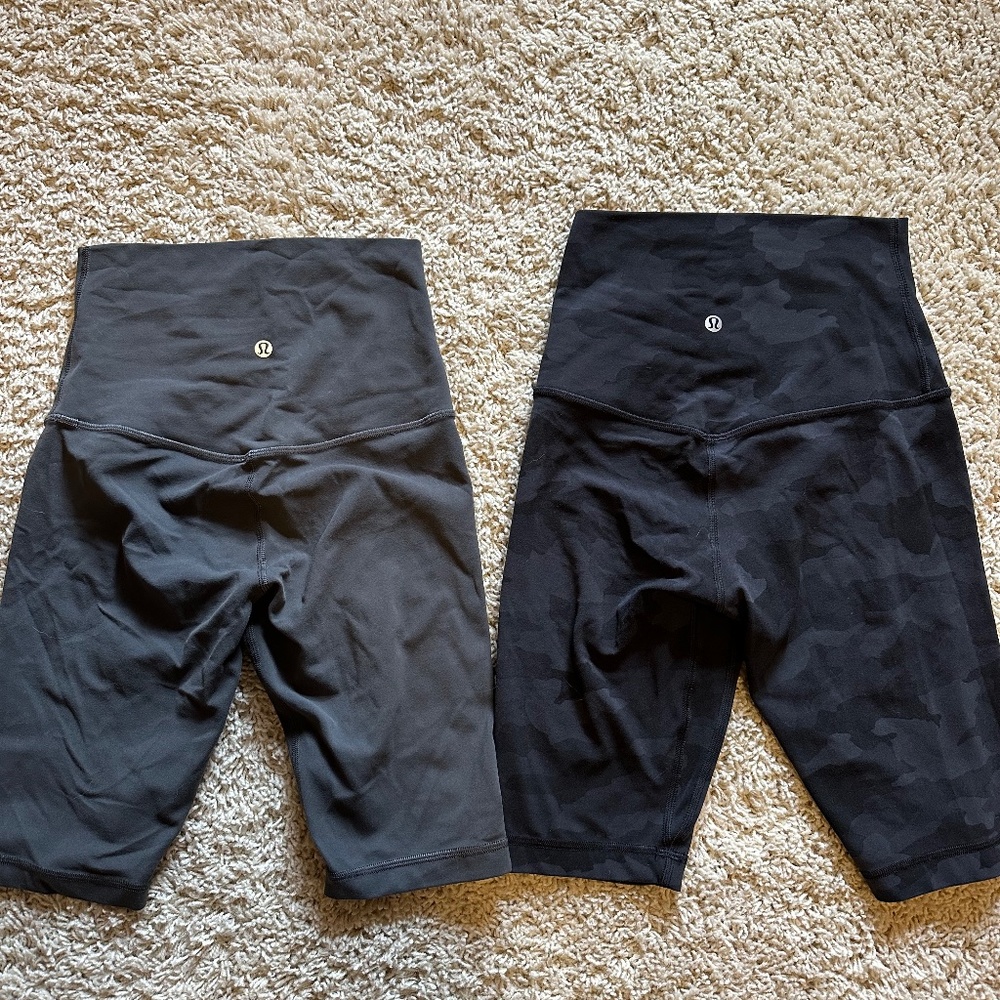 2 PAIRS of Size 4 lululemon Align Super High Rise Short 10"